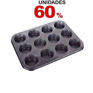 molde para 12 cupcakes de metal con oferta2